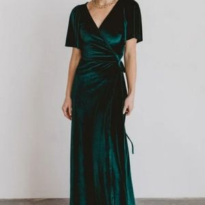 Baltic born velvet green dress
